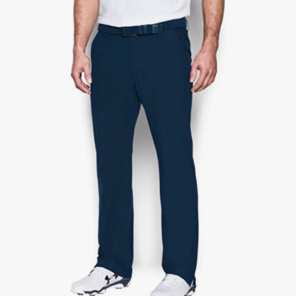 NWT Under Armour Men's Golf Threadborne Tour Anti-odor Pants 1290161-408 Blue